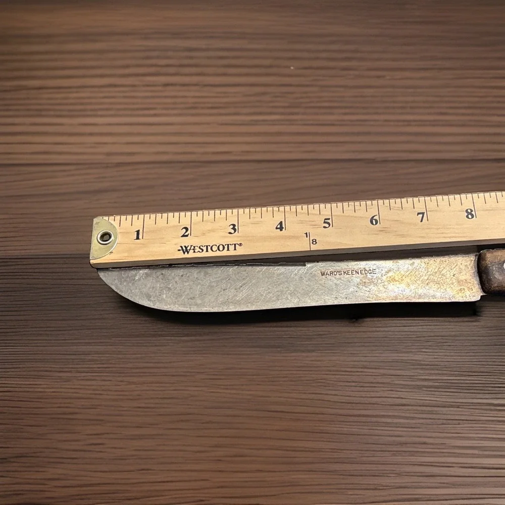 Vintage Ward's Keen Edge Butcher Slicing Knife 8
